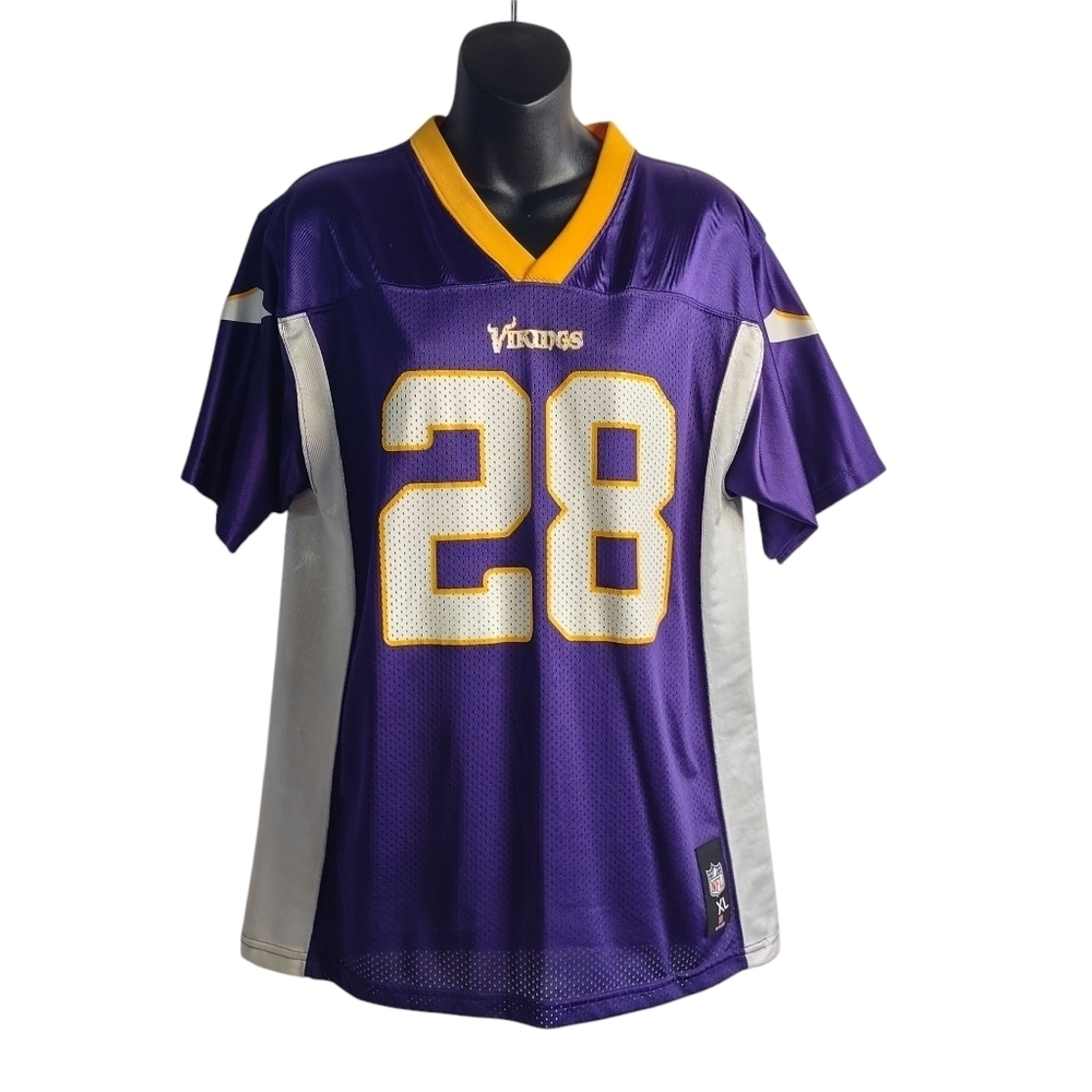 Minnesota Vikings NFL Football Adrian Peterson #28 Jersey T-shirt Youth XL